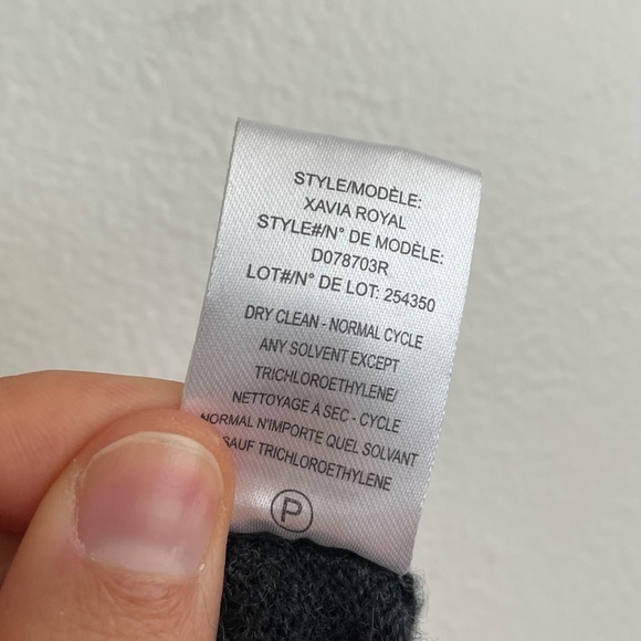 Theory Xavia Royal Waffle Rib Cashmere Sweater Small turtleneck grey minimalist - Picture 9 of 11